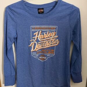 Harley-Davidson Legendary Blue Long Sleeve Tee